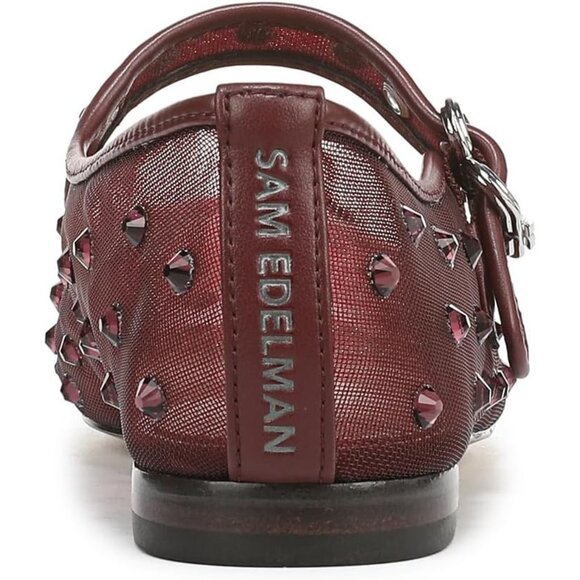 Sam Edelman Womens French Merlot Polyester Closed Pointed Toe Flat Shoes - Picture 3 of 6